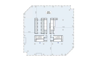 план офиса 1846,64 м2 SPACE Tower бц ICITY
